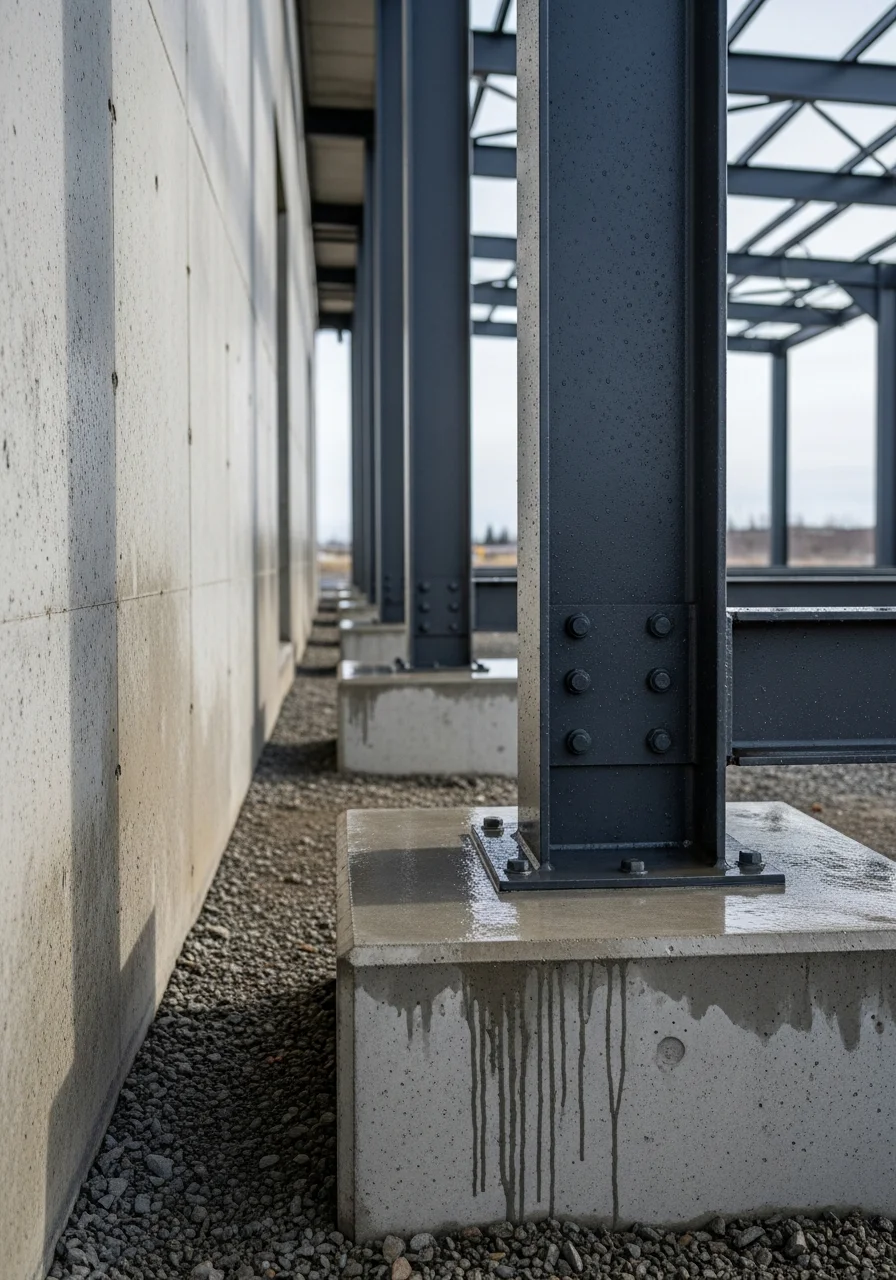 Close-up of construction or renovation work meeting Army standards and specifications.